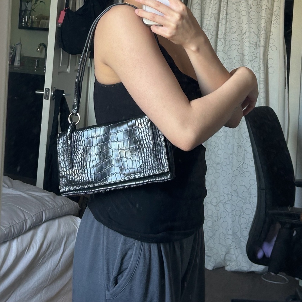 バッグ Roen leather west shoulderbag crocodile バッグ Roen leather west shoulderbag crocodile Women's Genuine